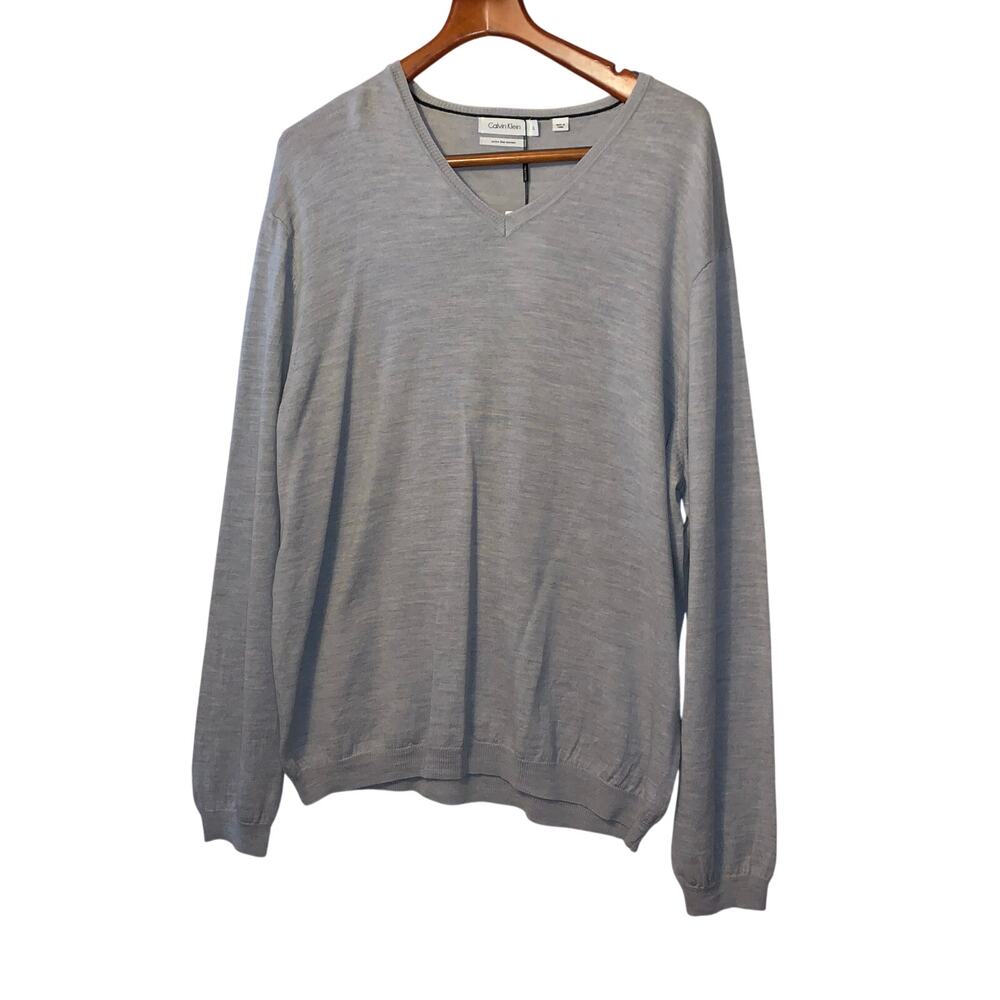 Calvin Klein Men's Extra Fine Merino Wool Sweater XL